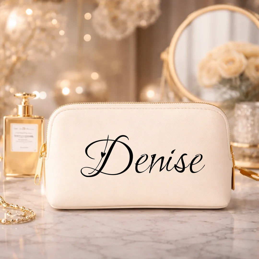personalisierte Kosmetiktasche, Schminktasche mit Namen