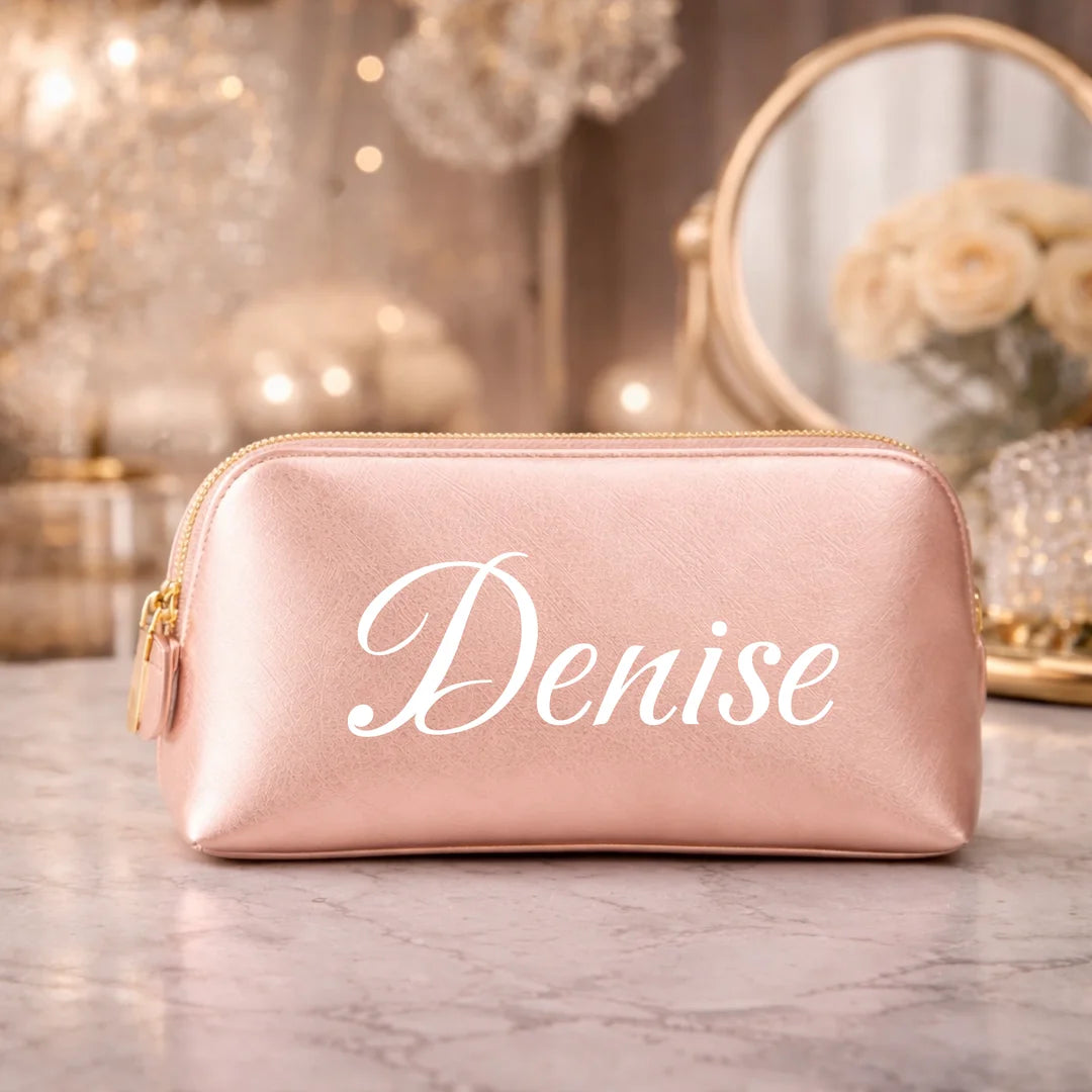 personalisierte Kosmetiktasche, Schminktasche mit Namen