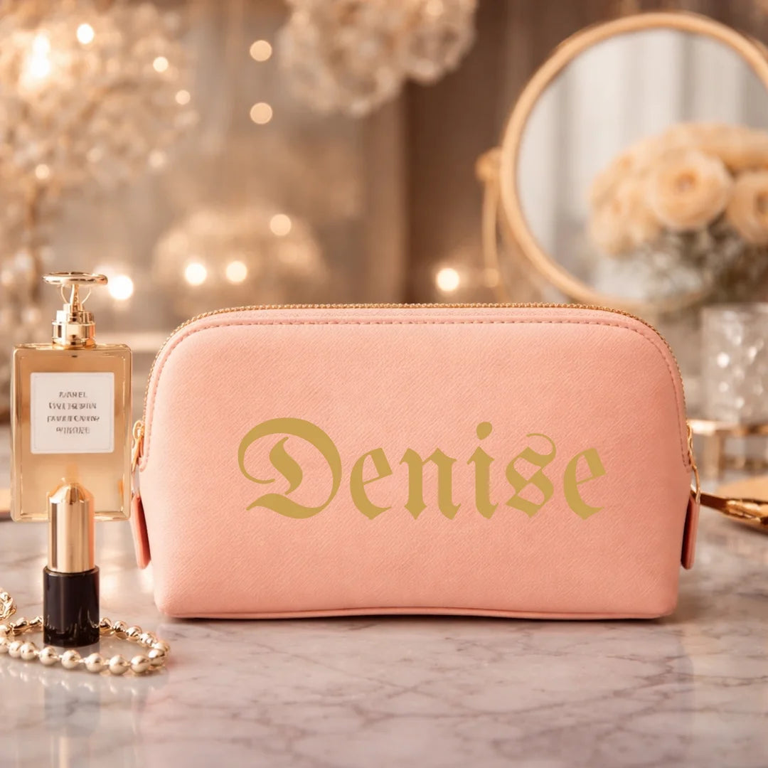 personalisierte Kosmetiktasche, Schminktasche mit Namen
