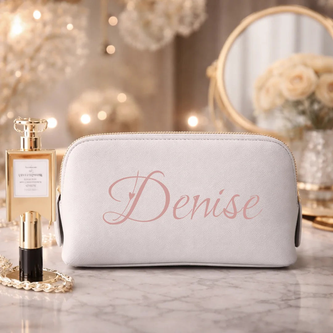 personalisierte Kosmetiktasche, Schminktasche mit Namen