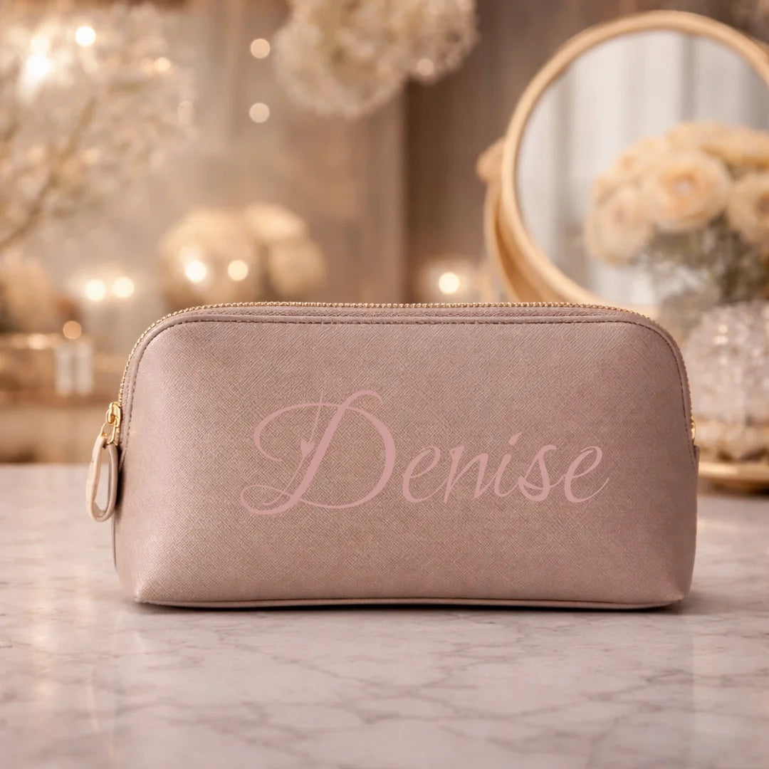 personalisierte Kosmetiktasche, Schminktasche mit Namen