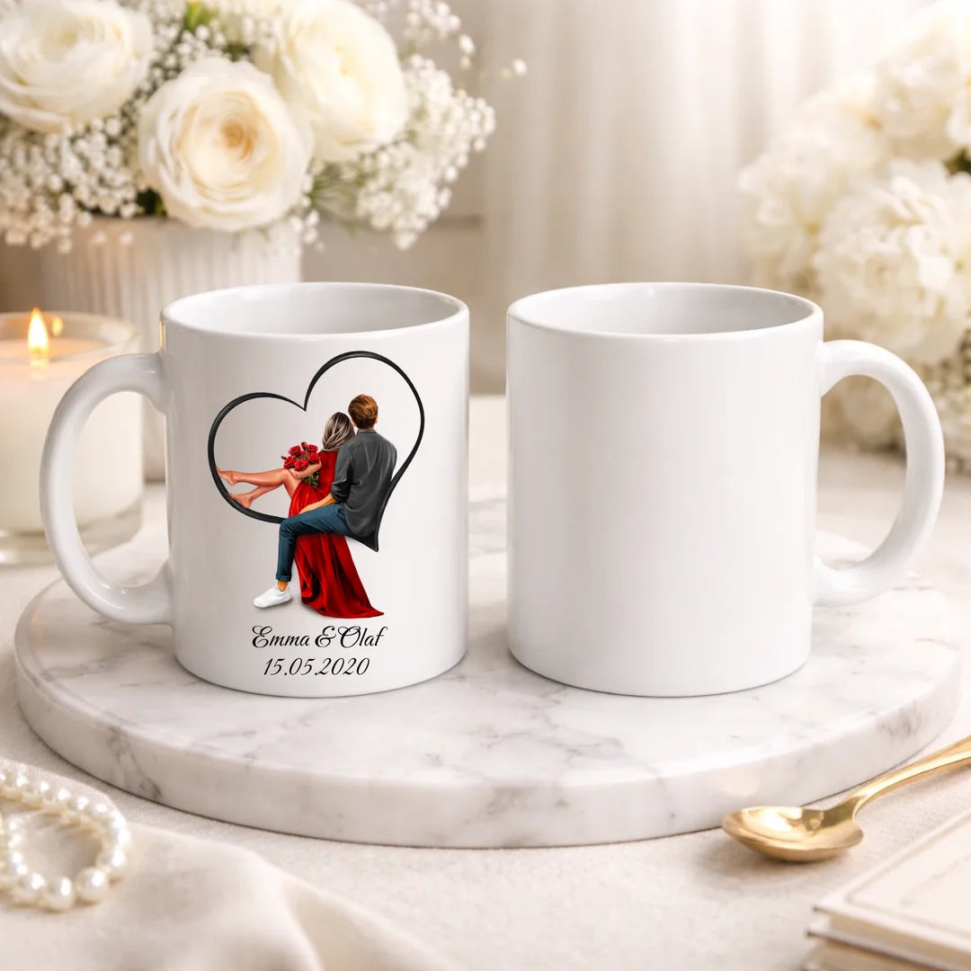 Personalisierte Tasse Liebe- Valentinstag-Geburtstag