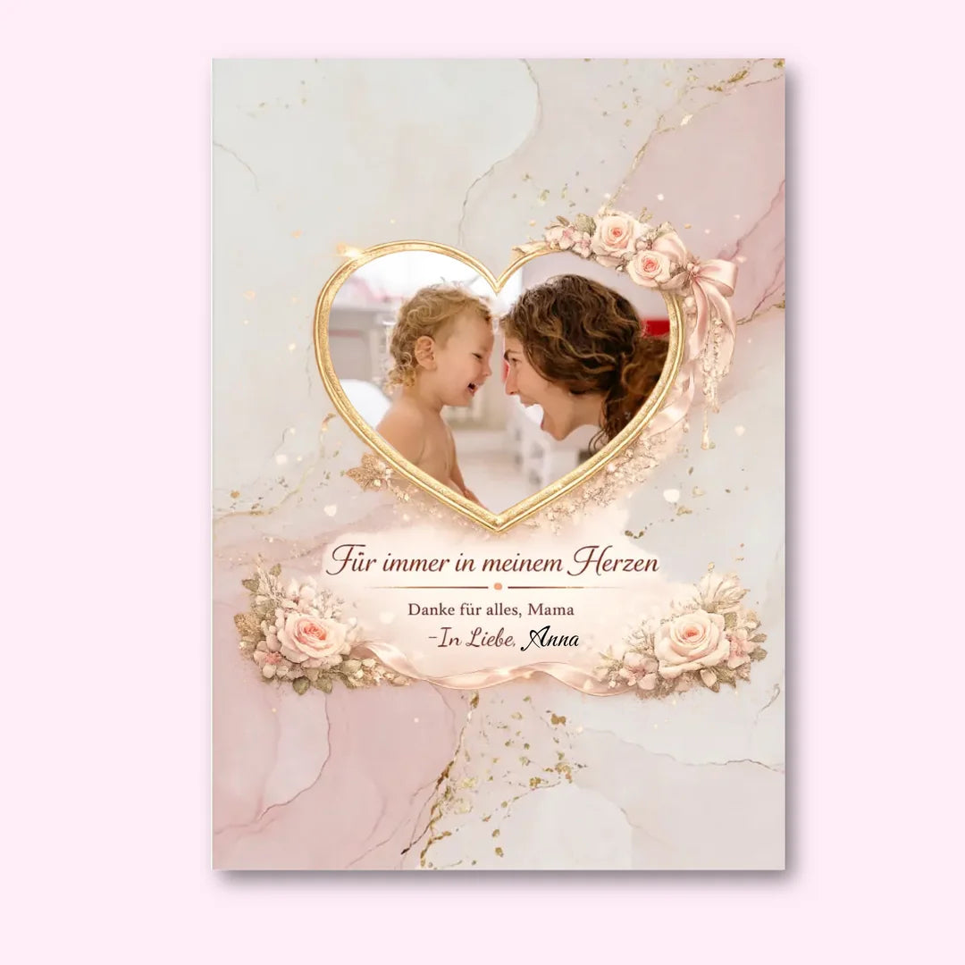 Beste Mama Personalisierte Poster mit Bild