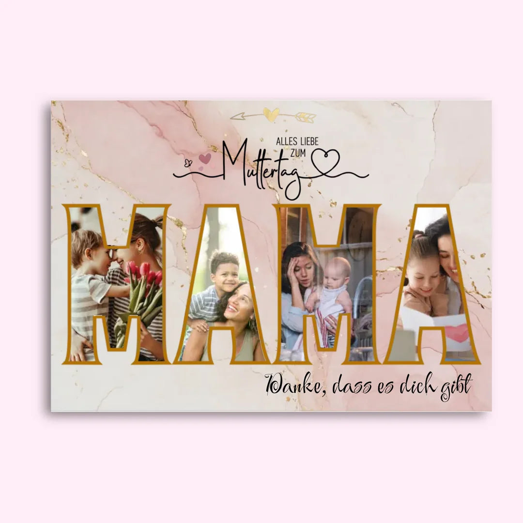 Muttertag Personalisierte Poster mit Fotos