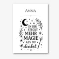 Personalisiertes Poster – Positiver Spruch mit Namen