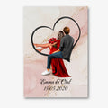 Blühende Liebe - Personalisiertes Poster