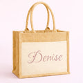 Handgemachte mit Vinyl - Personalisierte Jutetasche