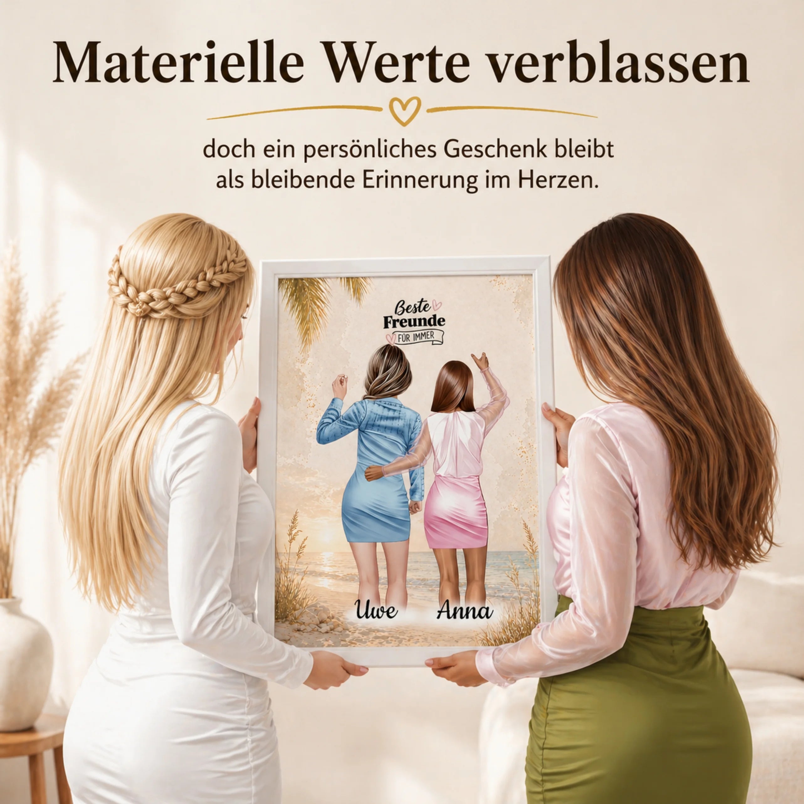 Beste Freundinnen & Schwester Personalisierte Poster