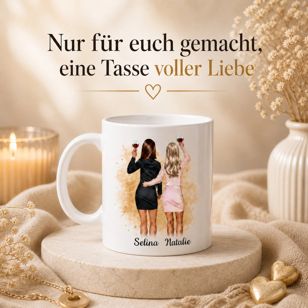 Beste Freundin - Schwester Personalisierte Tasse