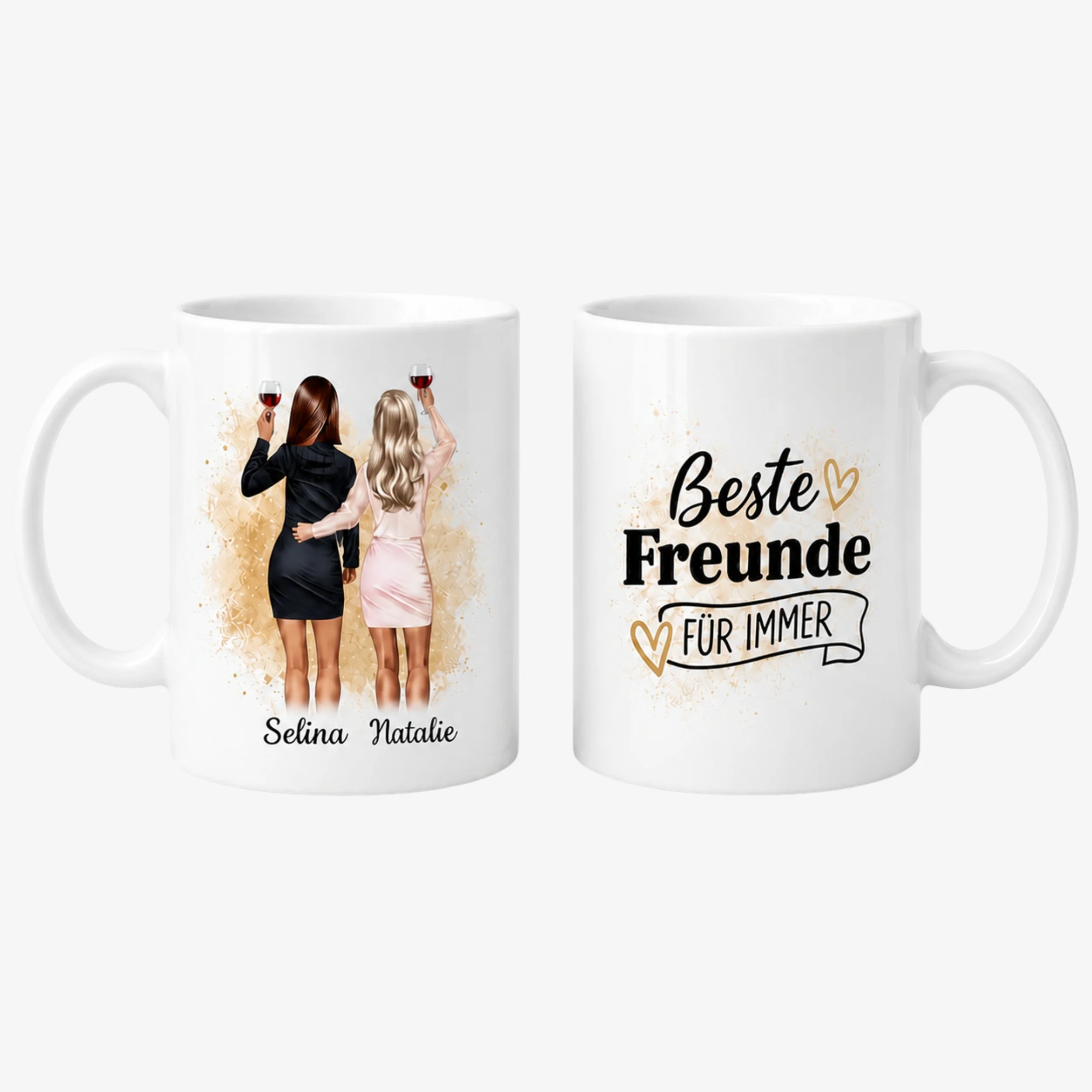 Beste Freundin - Schwester Personalisierte Tasse
