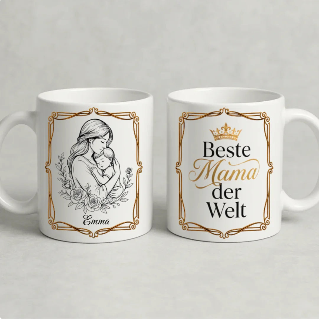 Muttertag Premium personalisiertes Tasse
