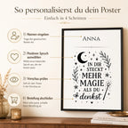 Personalisiertes Initialen-Poster in 4 Schritten gestalten - Name und Spruch auswählen