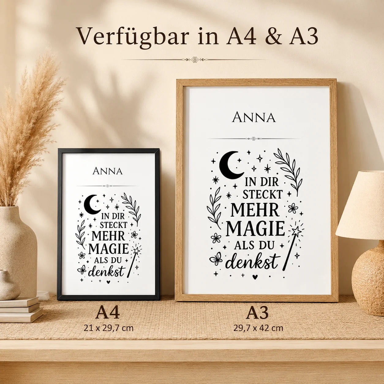 Personalisiertes Mutmacher-Poster erhältlich in DIN A4 und DIN A3