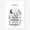 Personalisiertes Poster mit Namen und positivem Spruch