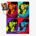 Foto wird zum personalisierten Pop-Art-Poster transformiert