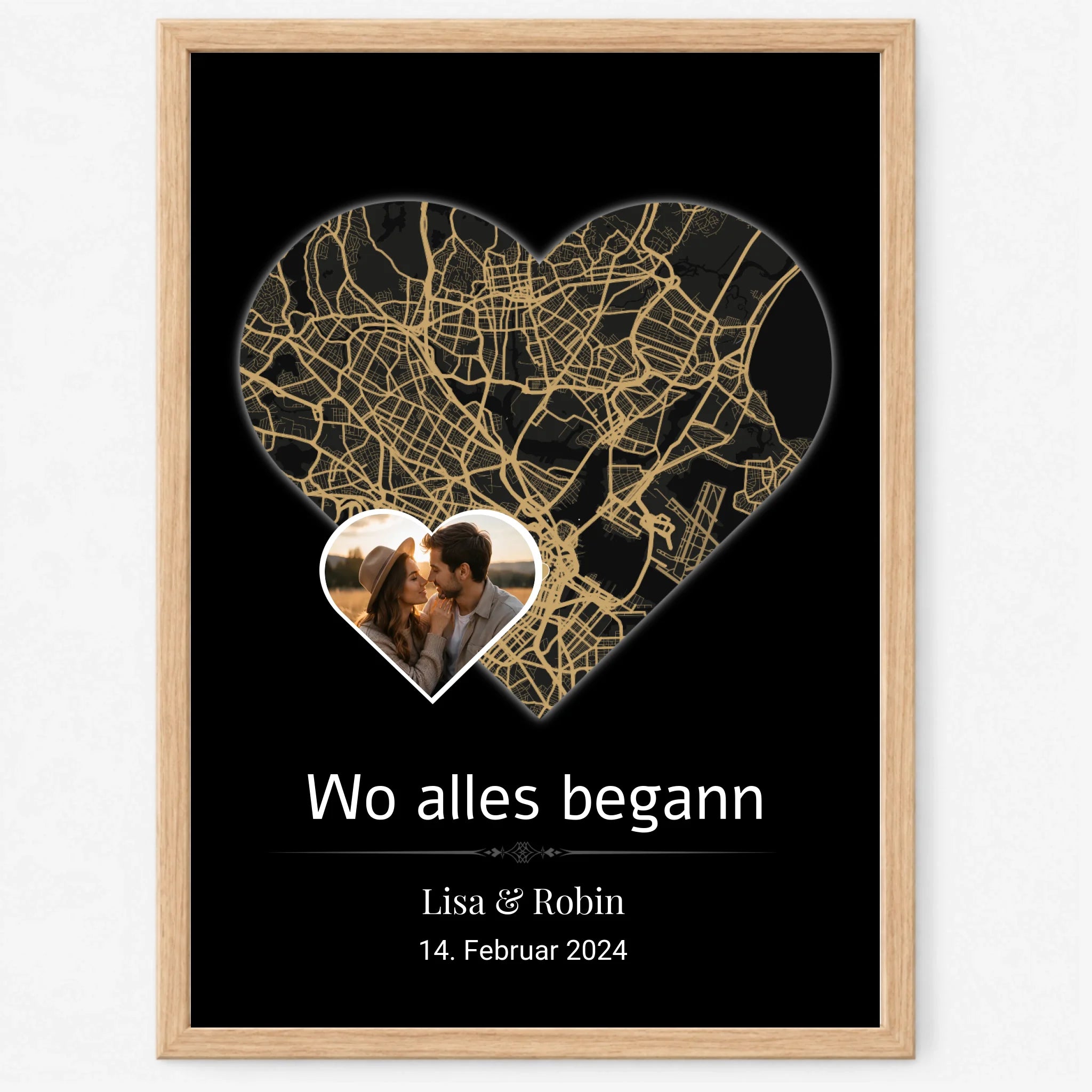 Poster Rahmenfarbe Eiche Holz